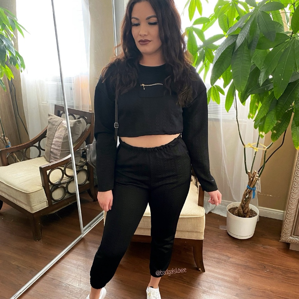 Black Women's Pants & Jumpsuit Set